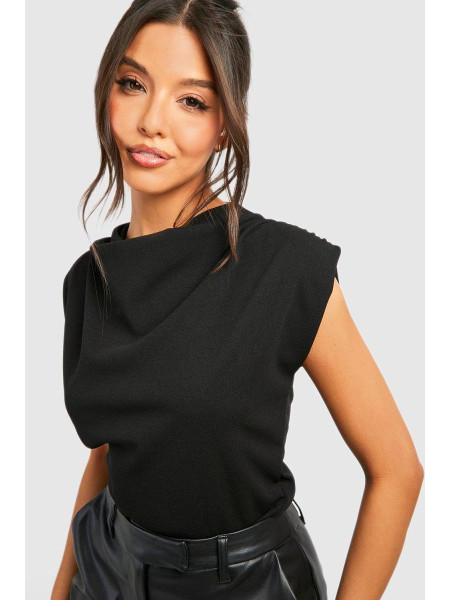 Блуза на плечах із крепового ковпака кольору слонової кістки