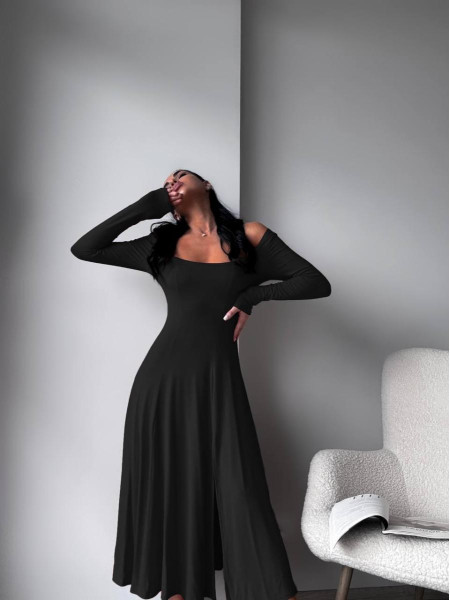 Сукня міді з розрізом віскоза 