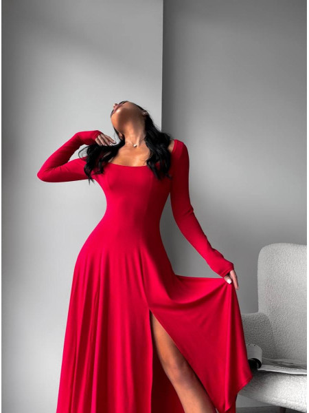 Сукня міді з розрізом віскоза 