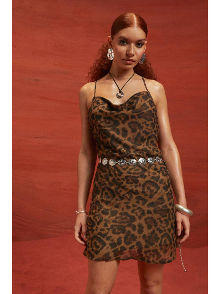 Міні-сукня з тваринним принтом