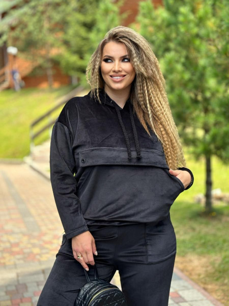 Шикарний прогулянковий велюровий костюмчик 