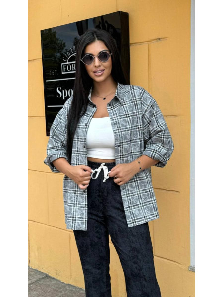 Сорочка в клітинку фланель варенка 