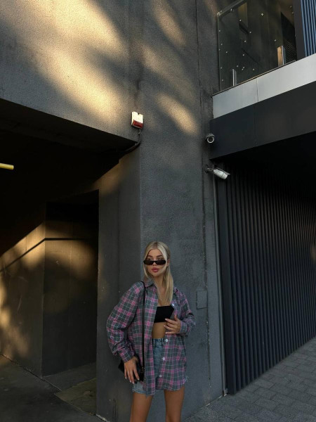 Фланелева сорочка у клітинку 