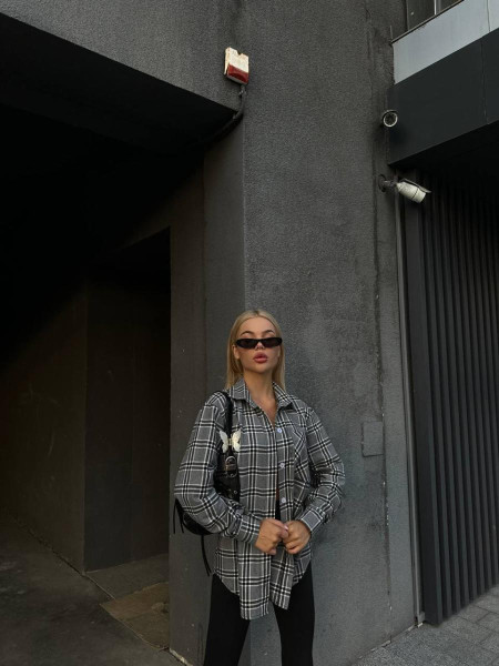 Фланелева сорочка у клітинку 