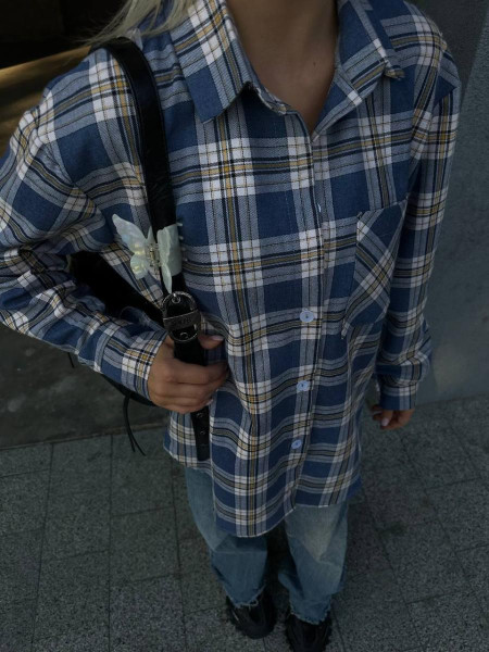 Фланелева сорочка у клітинку 