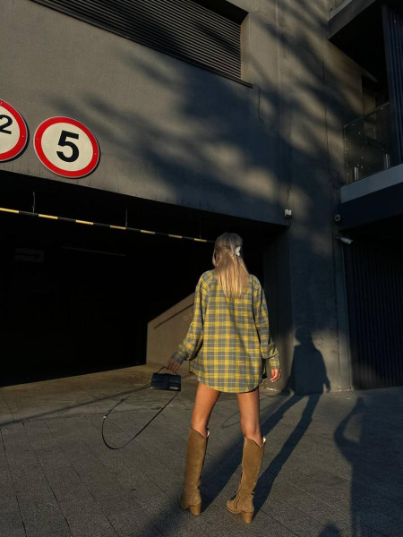 Фланелева сорочка у клітинку 