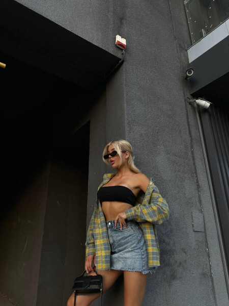 Фланелева сорочка у клітинку 