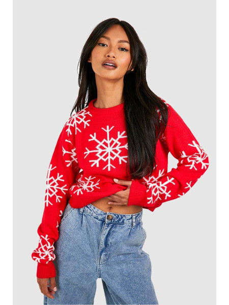 Різдвяний джемпер у формі сніжинки