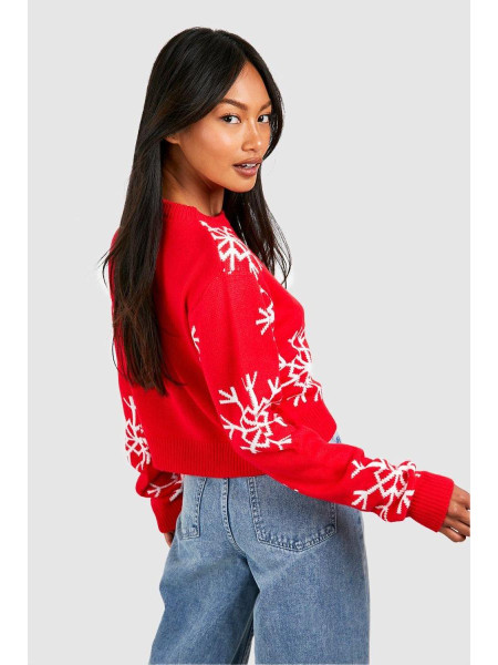 Різдвяний джемпер у формі сніжинки
