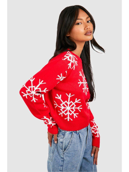 Різдвяний джемпер у формі сніжинки