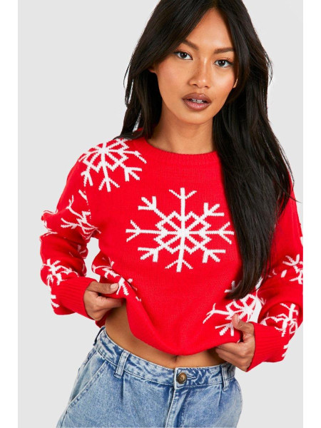 Різдвяний джемпер у формі сніжинки
