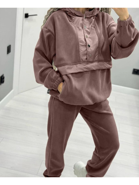 Флісовий костюм з плащівкою 