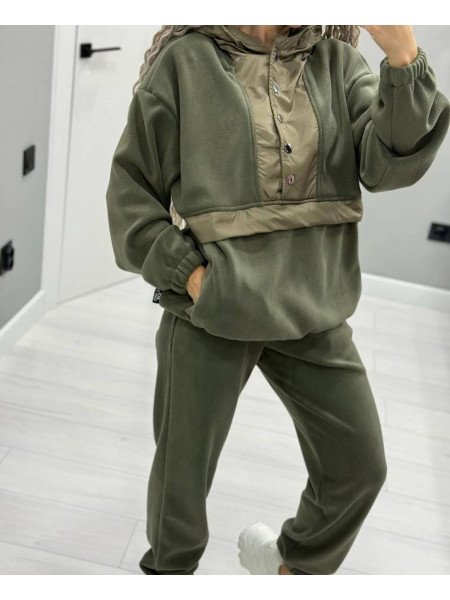 Флісовий костюм з плащівкою 