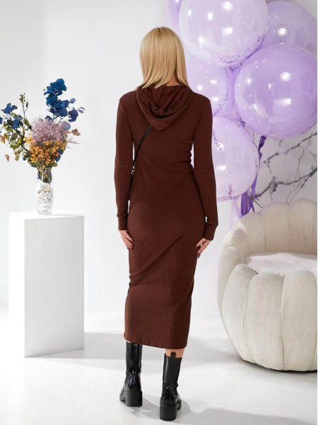 Плаття вязка капюшон 