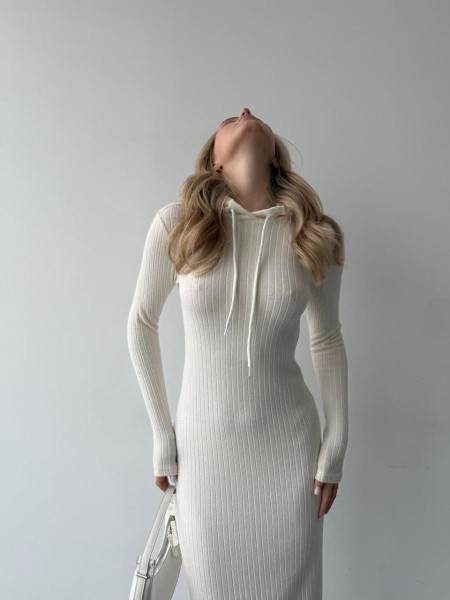 Плаття вязка капюшон 
