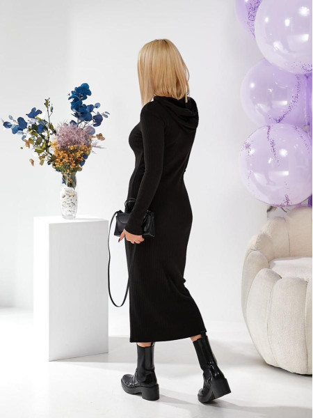 Плаття вязка капюшон 