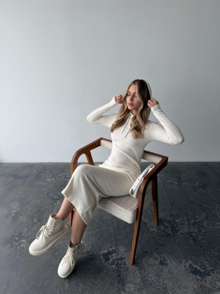 Плаття вязка капюшон 