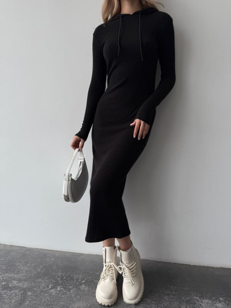 Плаття вязка капюшон 