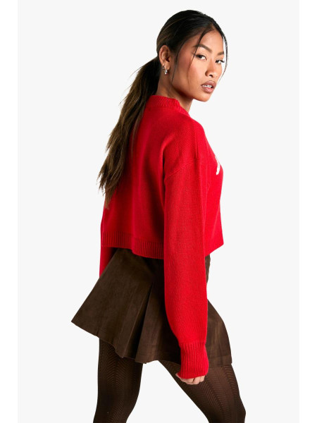 Веселий укорочений різдвяний джемпер