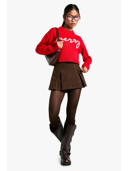 Веселий укорочений різдвяний джемпер