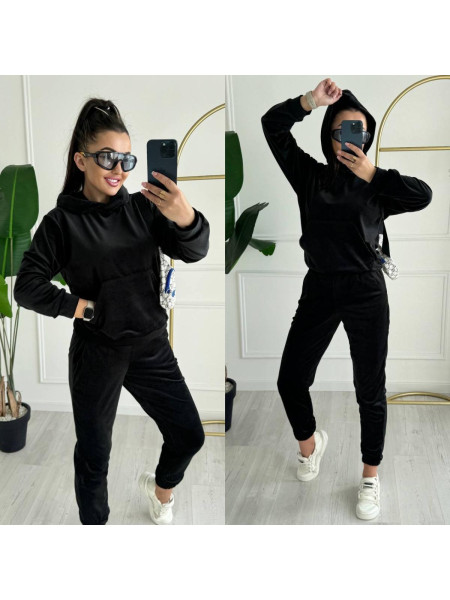 Велюровий костюм на хутрі 20/26