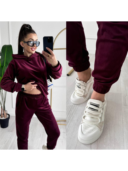 Велюровий костюм на хутрі 20/26