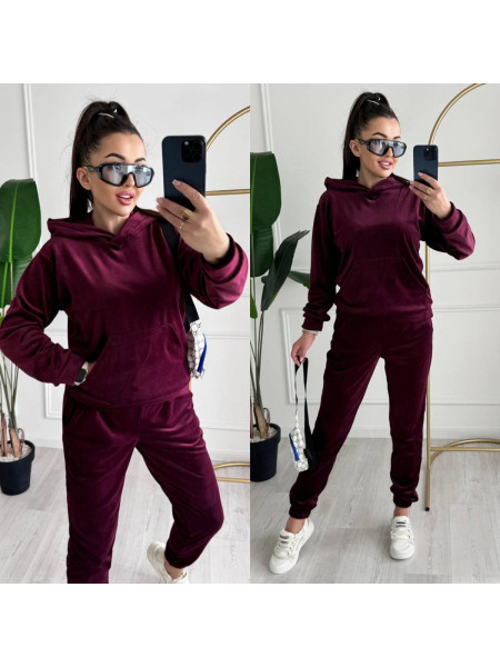 Велюровий костюм на хутрі 20/26