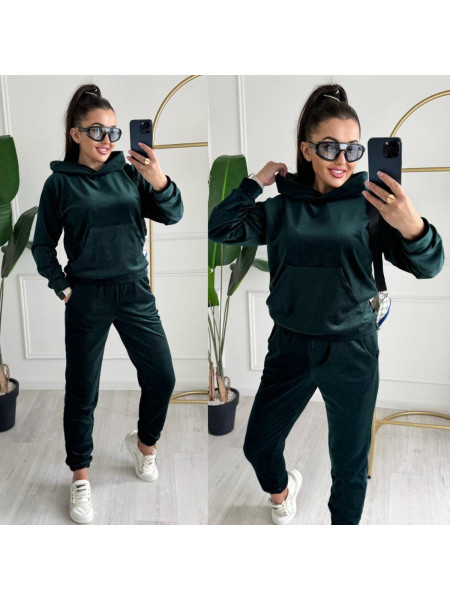 Велюровий костюм на хутрі 20/26