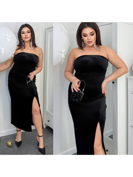 Оксамитова сукня бюстьє 