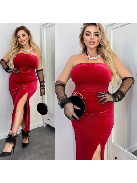 Оксамитова сукня бюстьє 