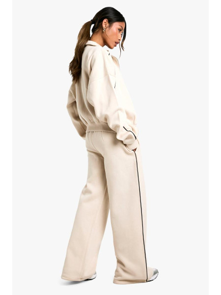 Спортивний костюм з прямими штанинами на блискавці