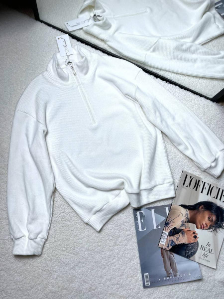 Кофта стійка змійка єврорубчик 