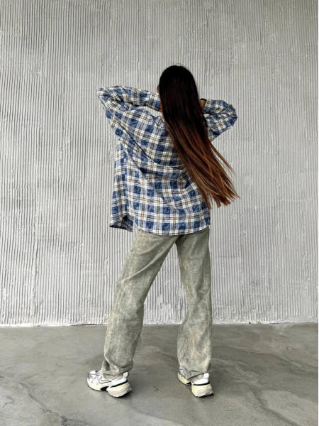 Сорочка варена клітинка унісекс 