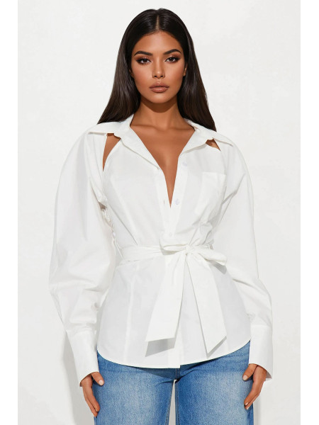 Запам'ятай мене: Сорочка з вирізами з попліну