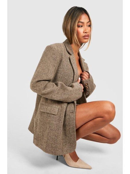 Блейзер вільного крою в тон ялинки