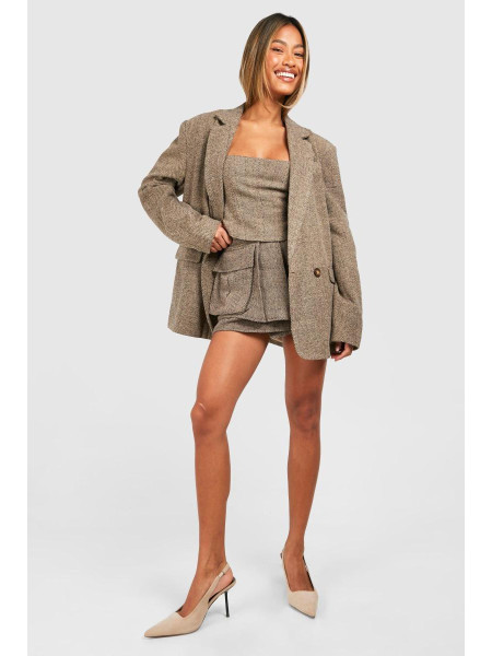 Блейзер вільного крою в тон ялинки