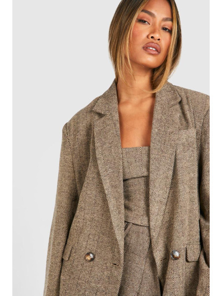 Блейзер вільного крою в тон ялинки