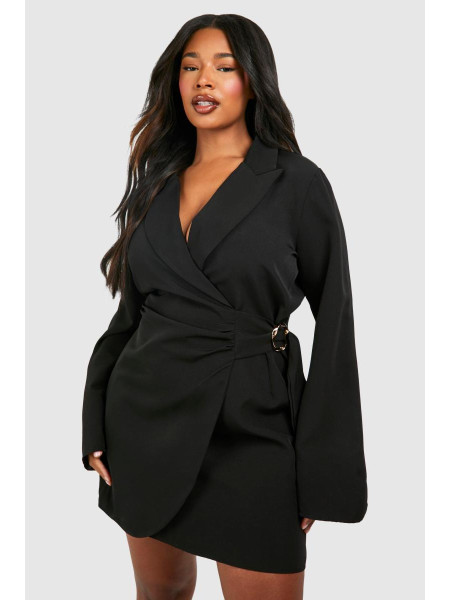 Сукня-піджак із застібками та застібками на талії