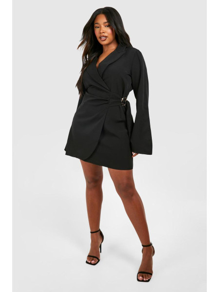 Сукня-піджак із застібками та застібками на талії