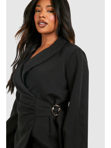 Сукня-піджак із застібками та застібками на талії