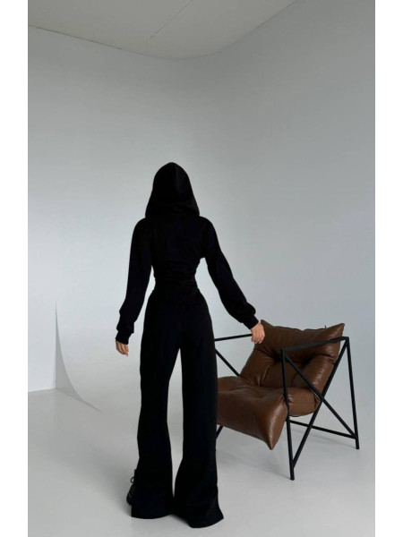 Костюм рубчик на флісі кльош корсет 