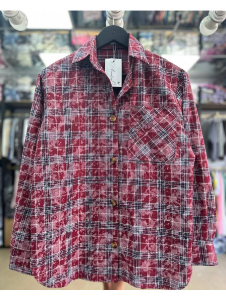 Сорочка клітинка фланель варьонка 