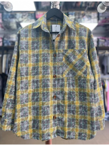 Сорочка клітинка фланель варьонка 