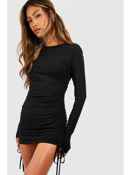 Преміальна суперм'яка міні-сукня з рюшами