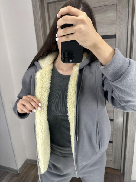 Спортивний костюм кофта на хутрі 