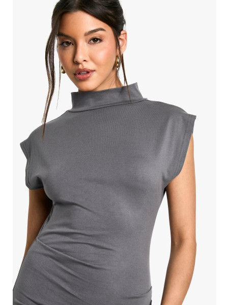 Рухедна сукня з високою шиєю Мідаксі