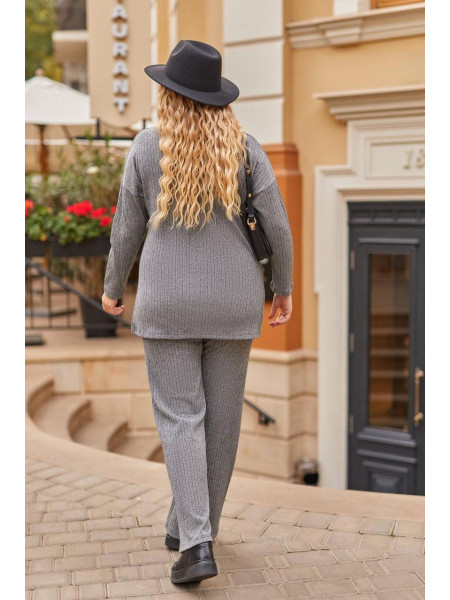 Брючний костюм широкий рубчик 