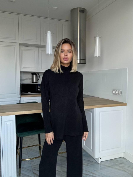 Брючний костюм широкий рубчик 