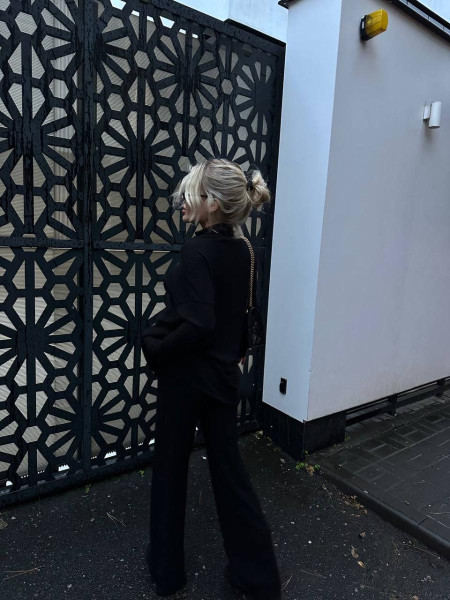 Брючний костюм широкий рубчик 