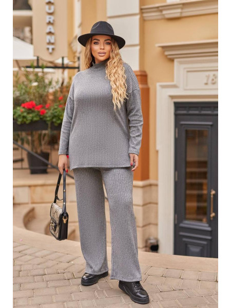 Брючний костюм широкий рубчик 